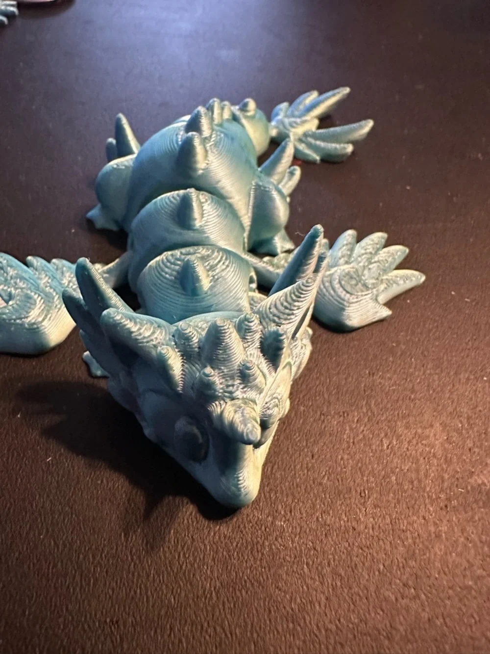 Blue 3-D printed - toy, decoration or  Accent set of 2